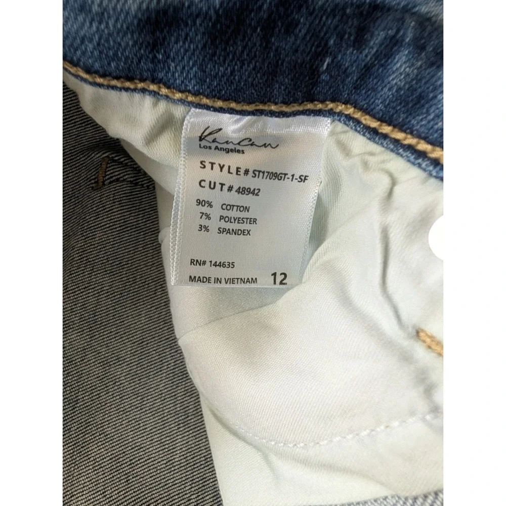 Kancan jeans style St1709GT-1-sf, Women's, Light, Nwt, Distressed Bottoms, 12/31